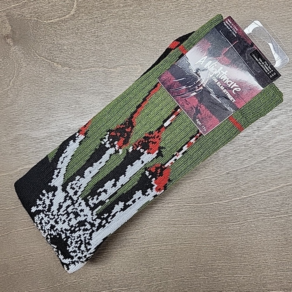 Freddy Kreuger Claws Nightmare On Elm Street Socks Halloween Horror Size 6-12